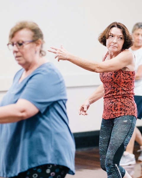 Mature Women Group Fitness Class
