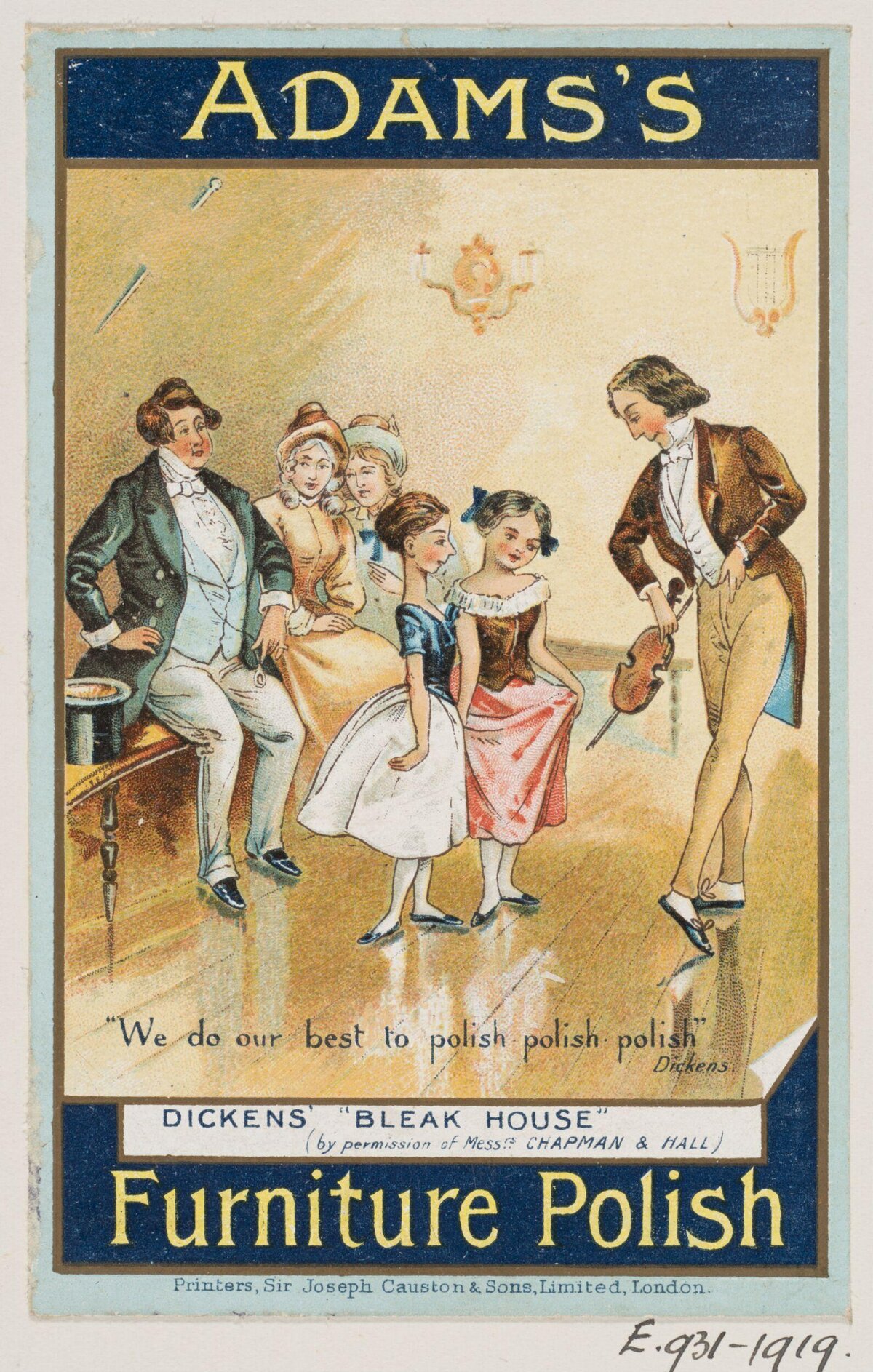 Vintage Adams's Furniture Polish Ad