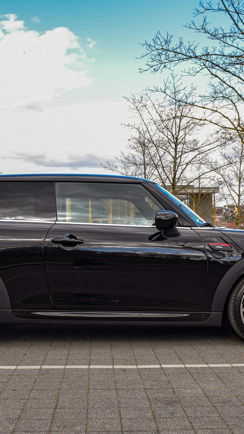 Black Mini Cooper Parked Outdoors