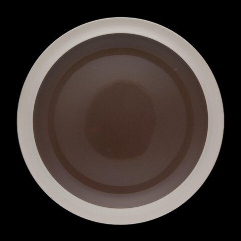 Concentric Brown White Circular Plate