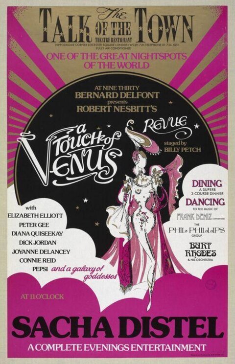 Vintage A Touch of Venus Revue Poster