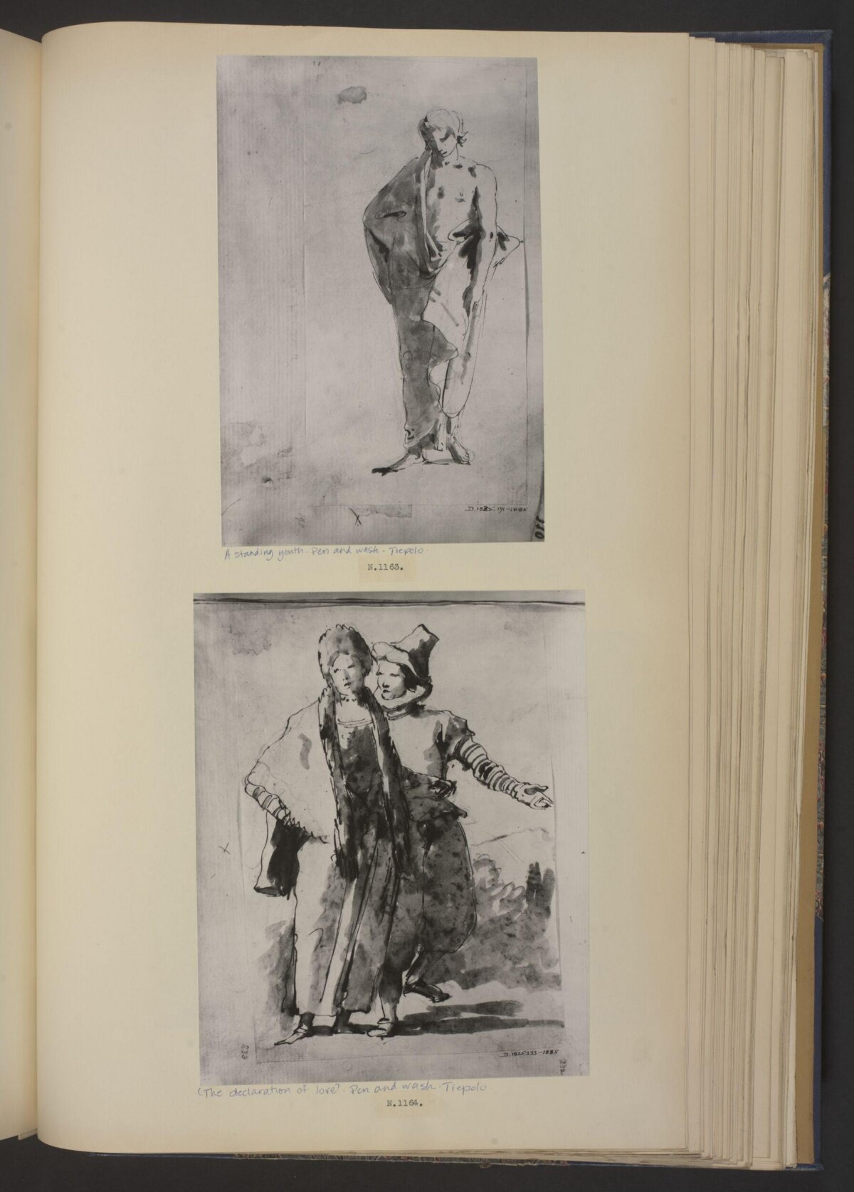 Two Tiepolo Pen and Wash Sketches