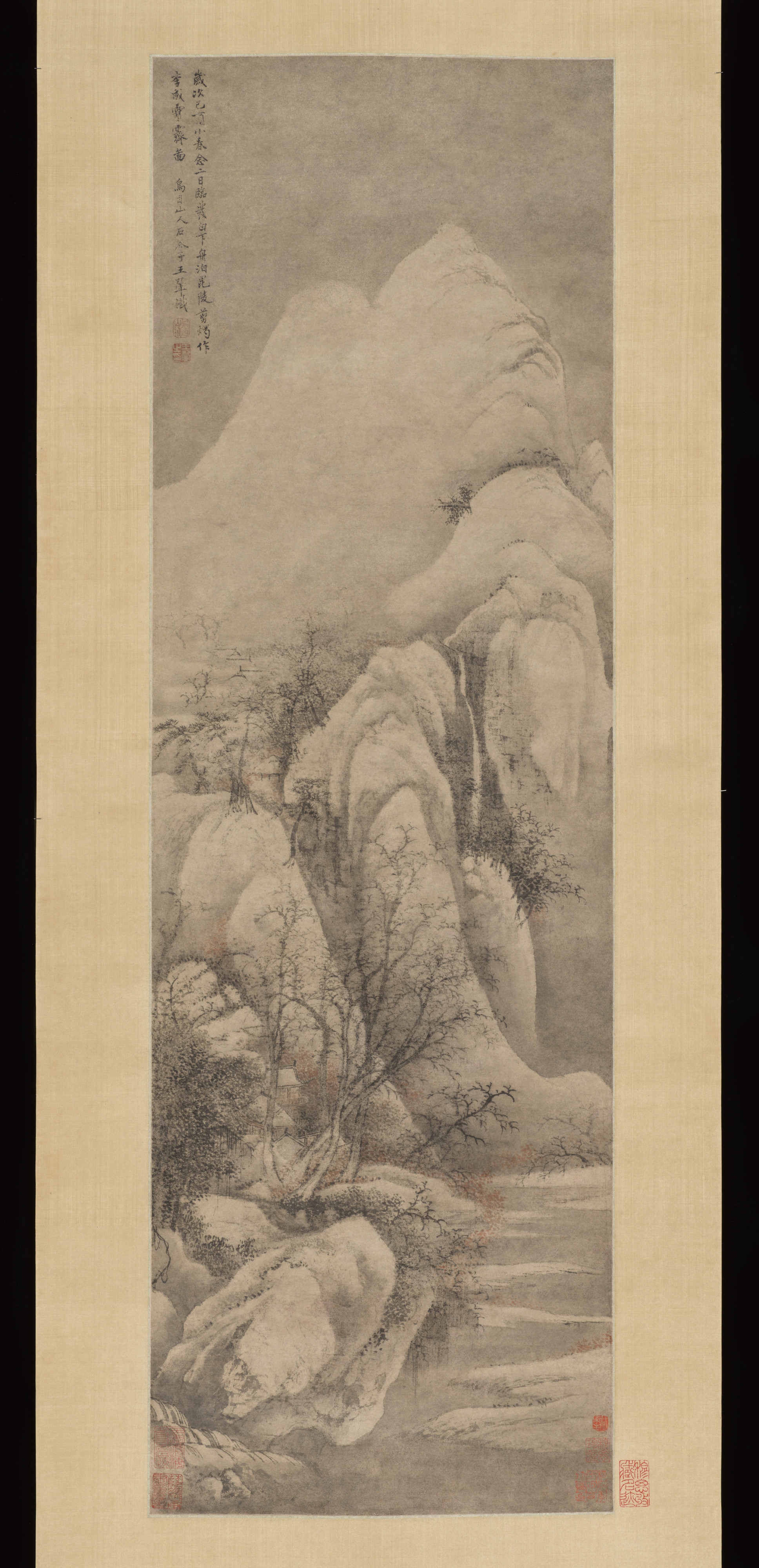 Traditional Chinese Snow Landscape Painting