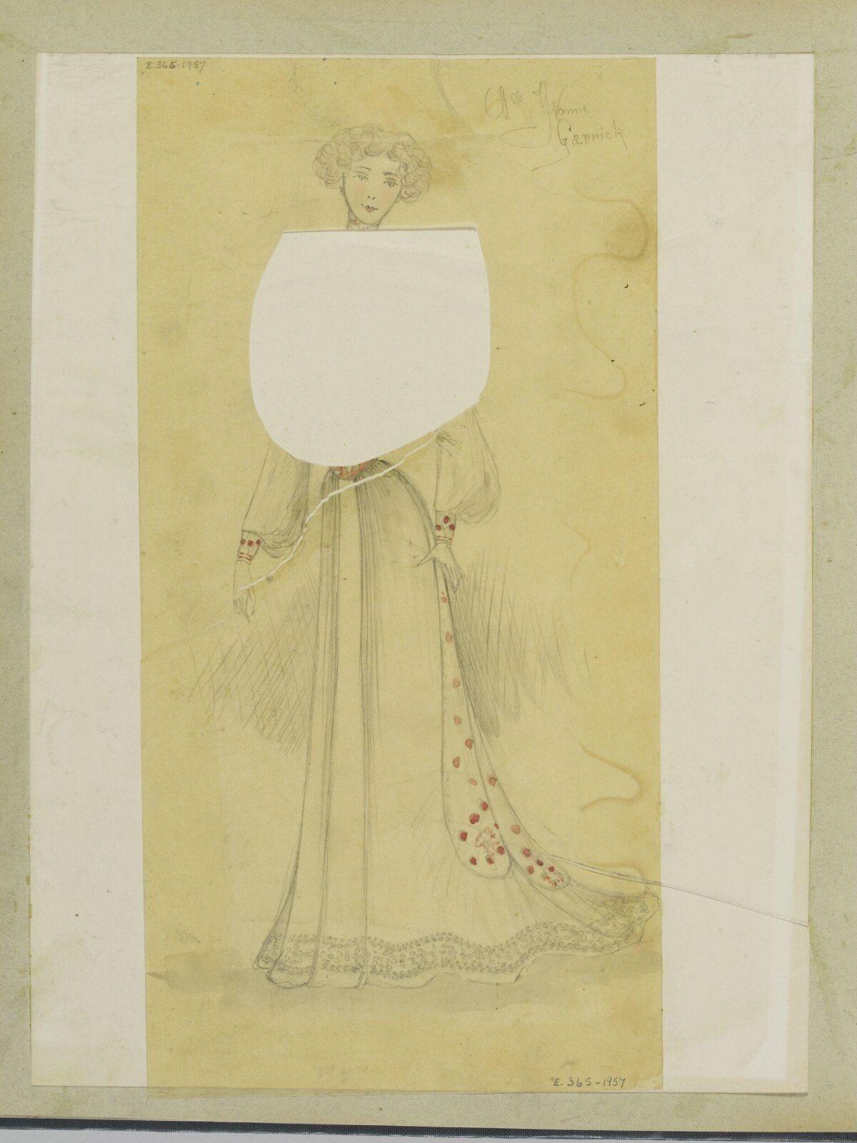 Vintage Women's Fashion Sketch