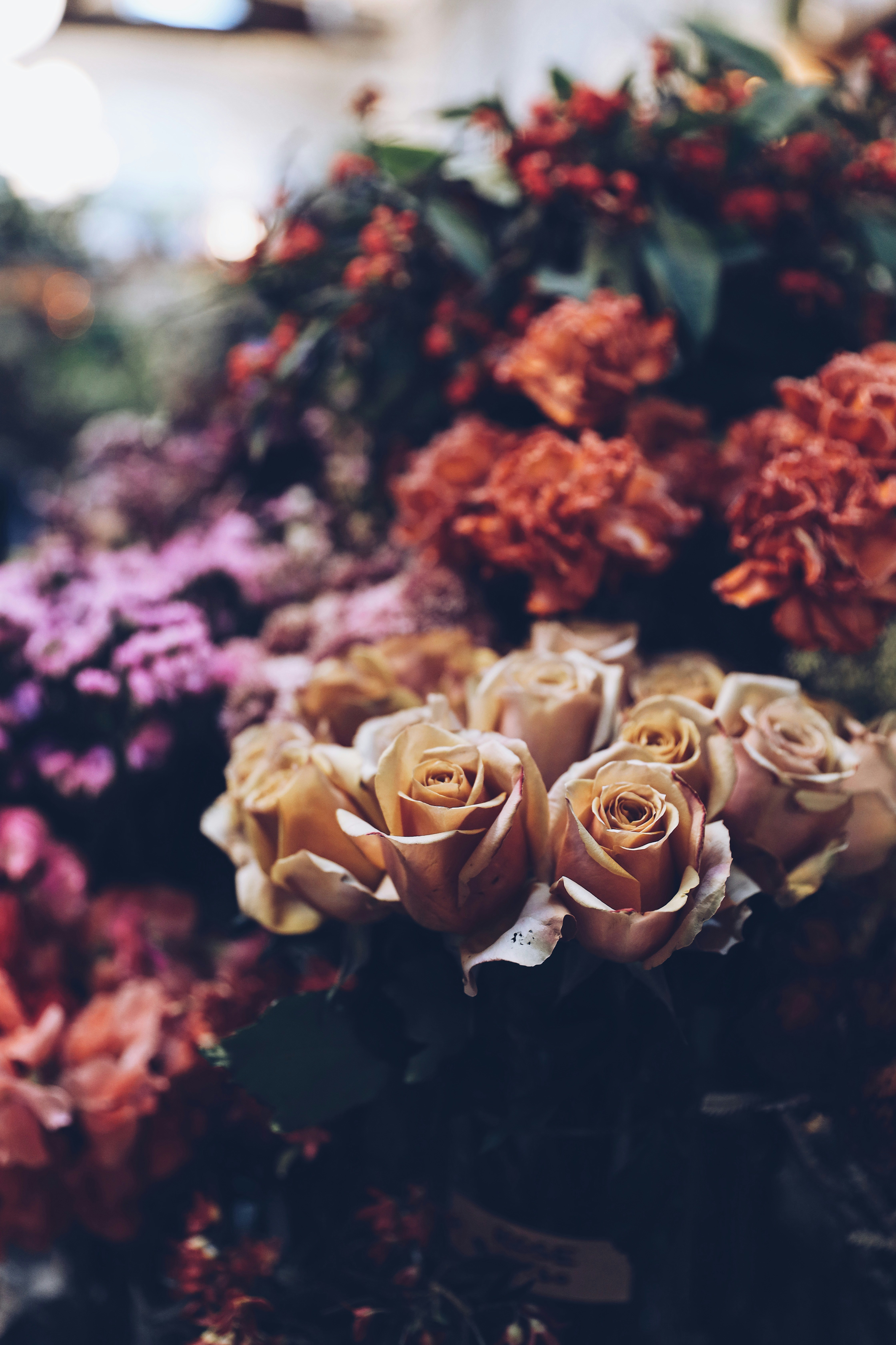 Warm Mixed Flower Arrangement