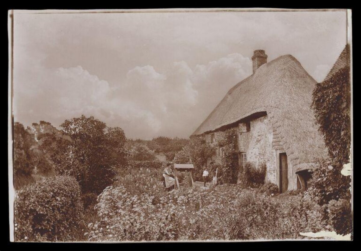 Vintage Thatched Cottage Garden