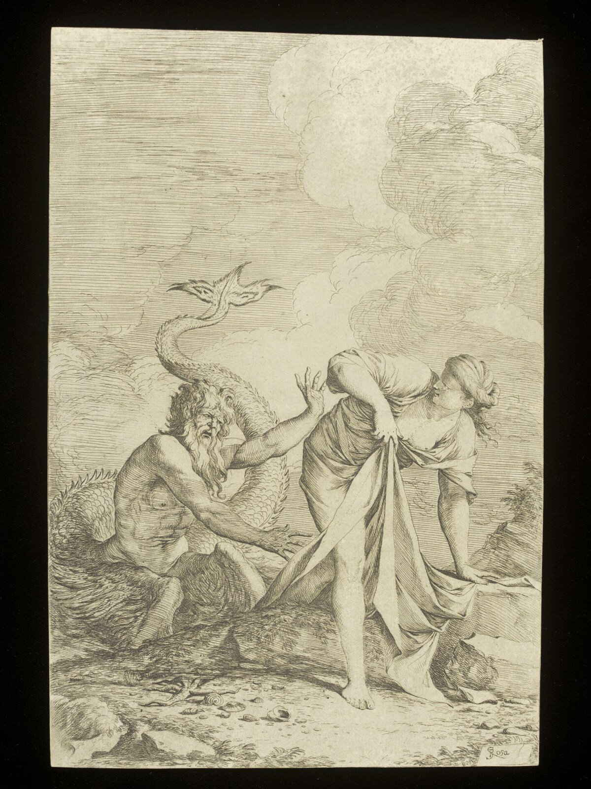 Mythological Scene Etching