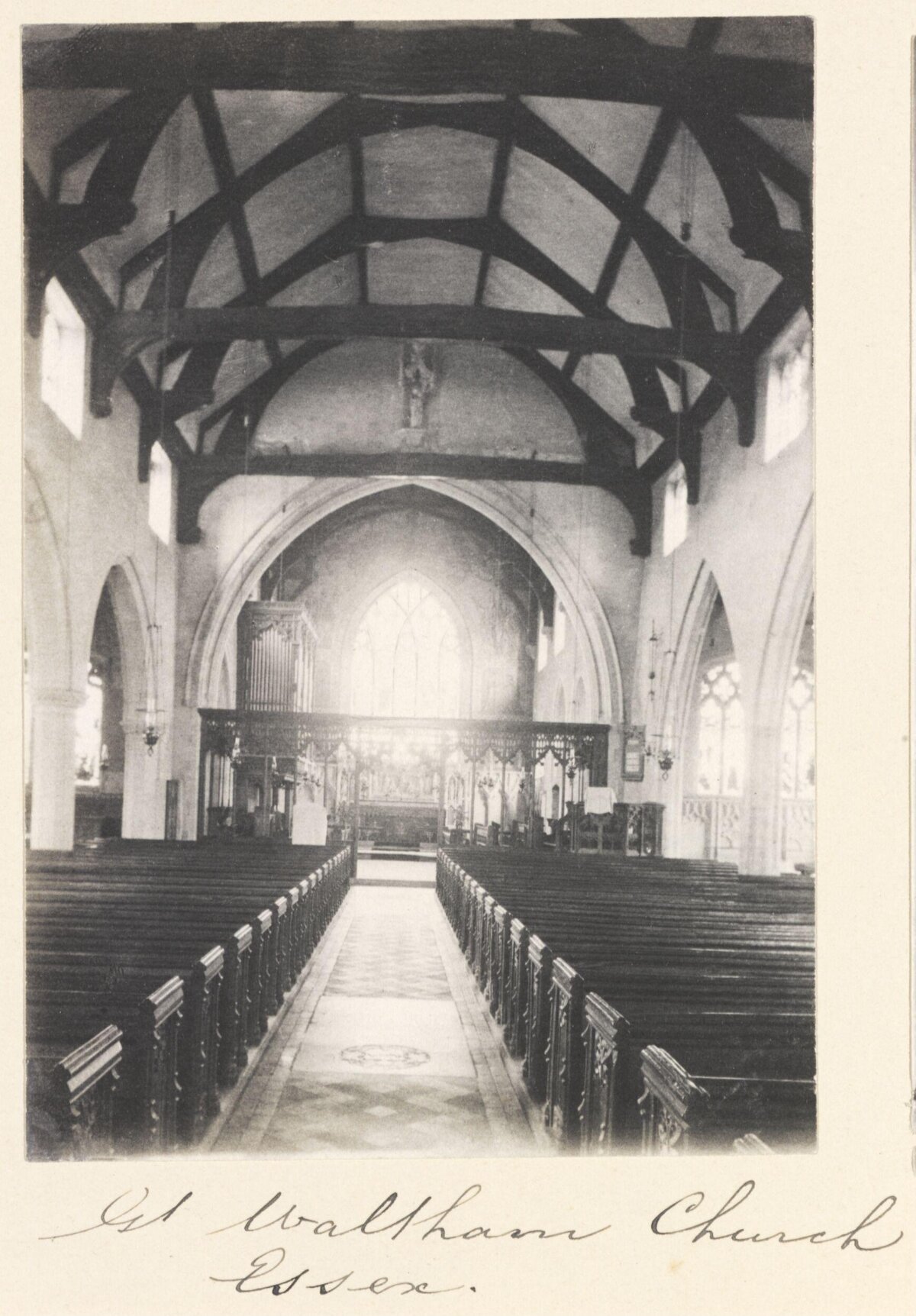 Interior of Waltham Church, Essex