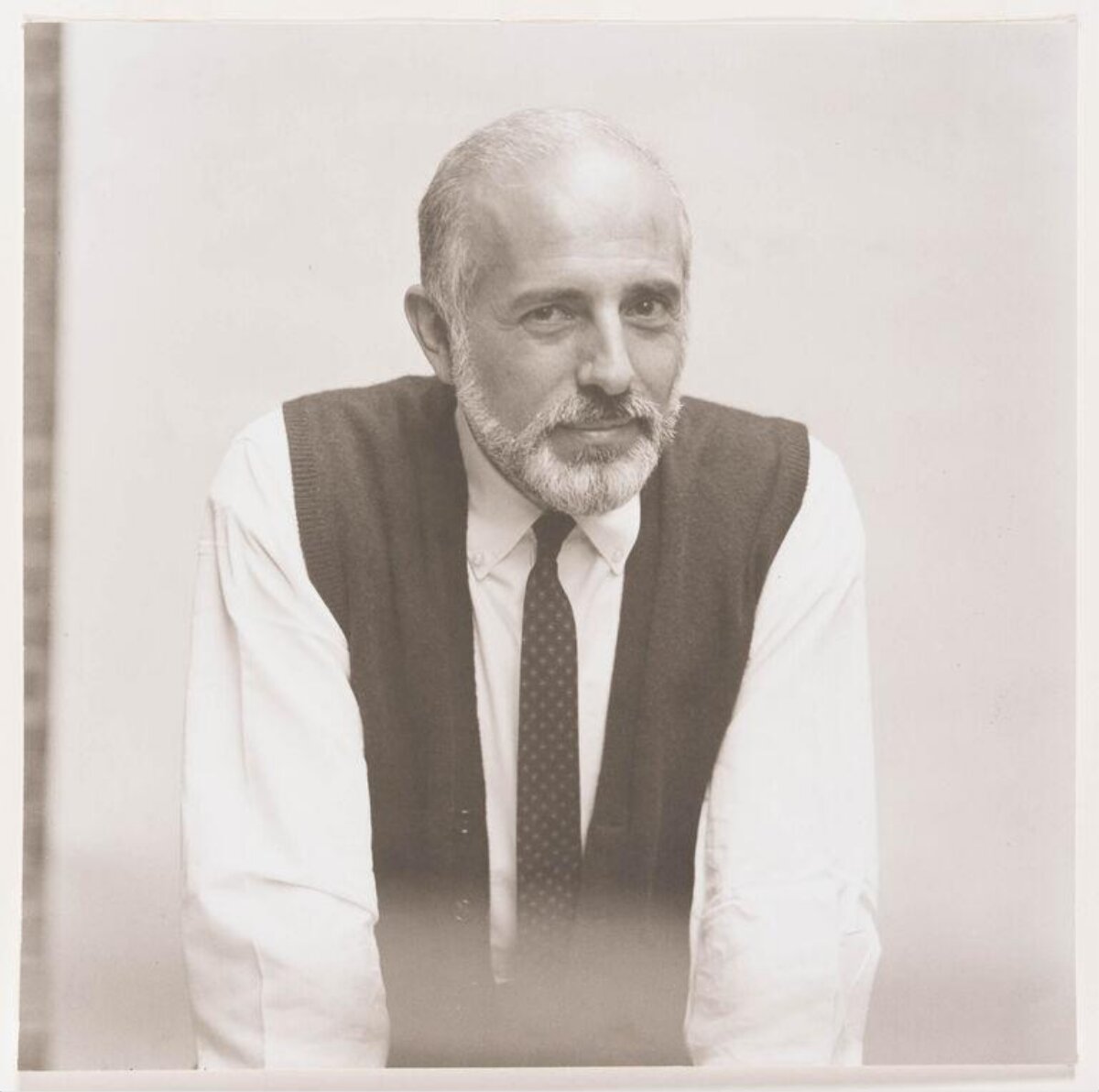 Vintage Portrait of Older Bearded Man