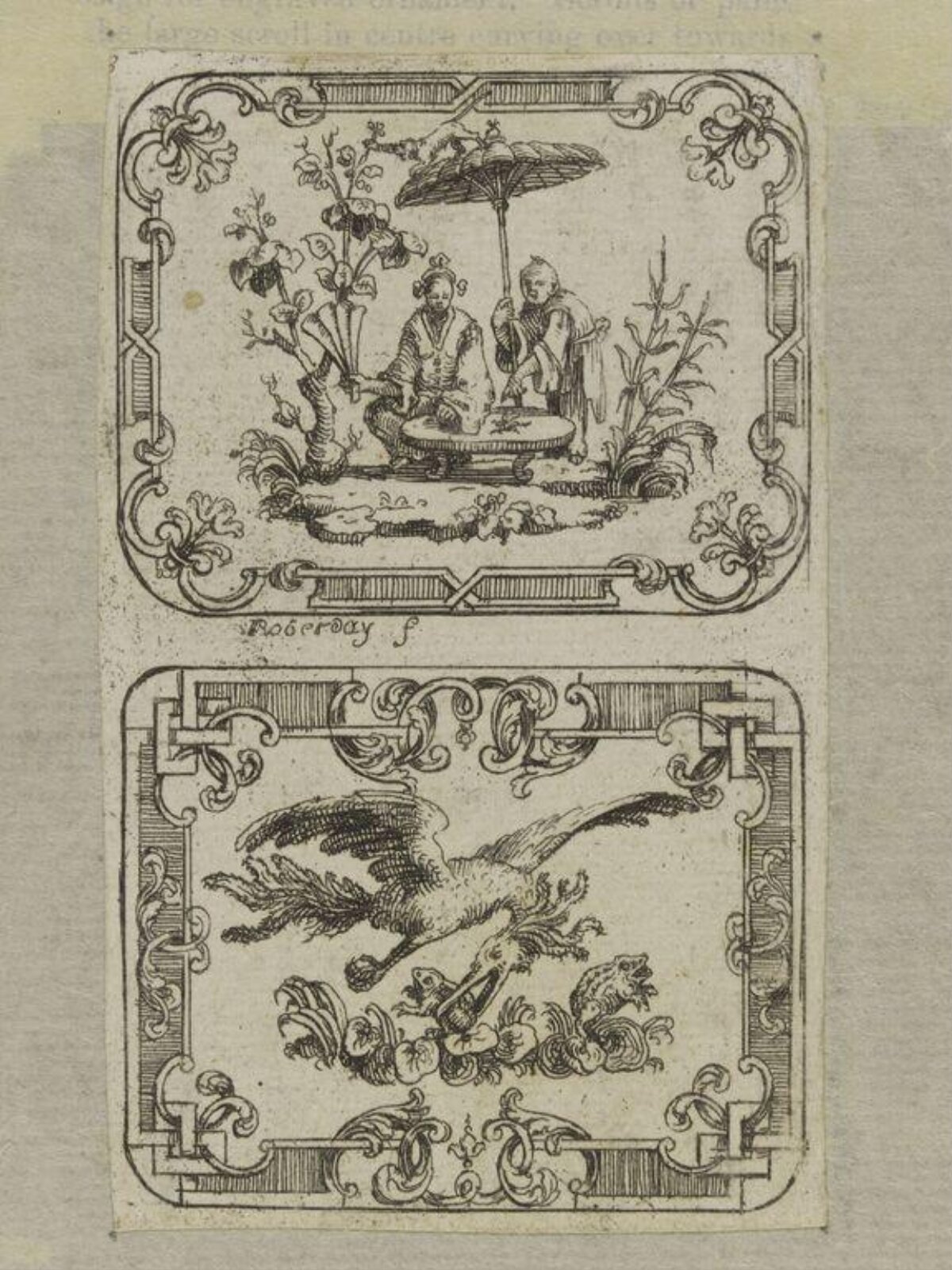 Two Framed Antique Etchings