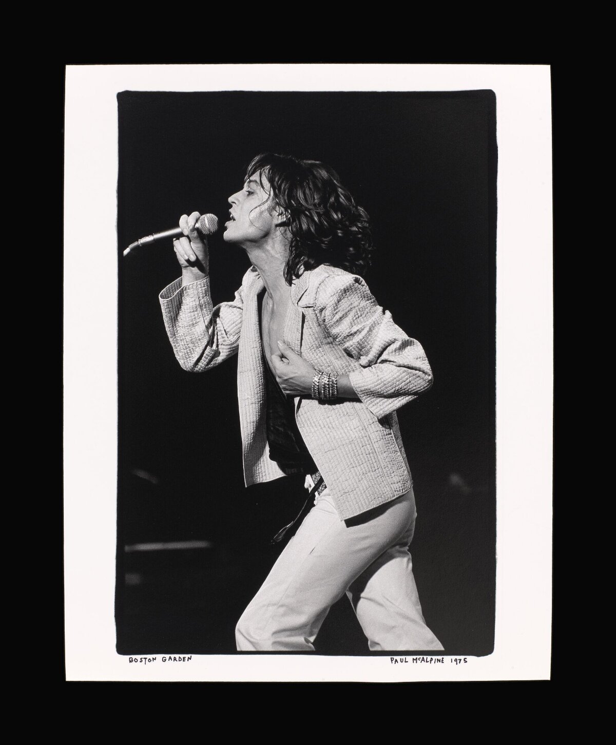 Singer Performing at Boston Garden 1975