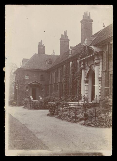 Old Photo of Historic Brick Building