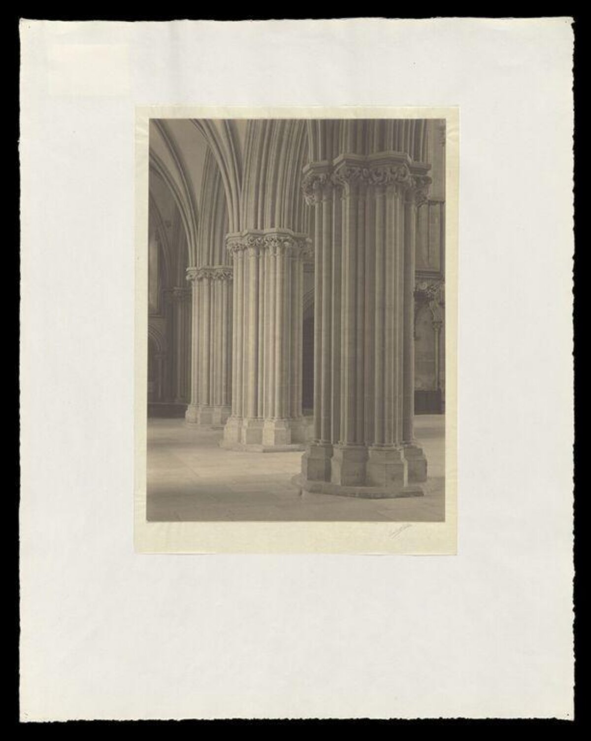 Gothic Cathedral Interior Columns