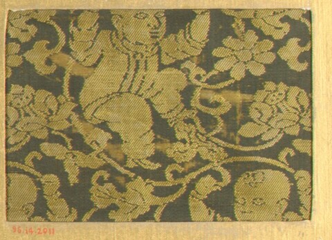 Child Pattern Golden Brocade Fragment