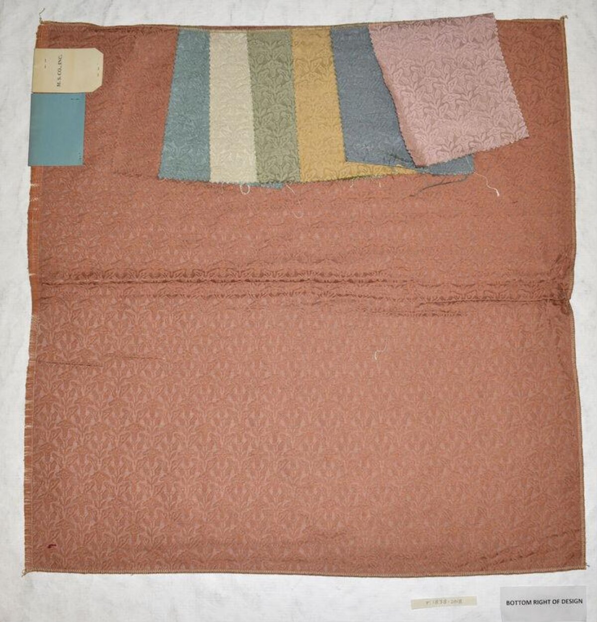 Vintage Fabric Swatch Sample Board