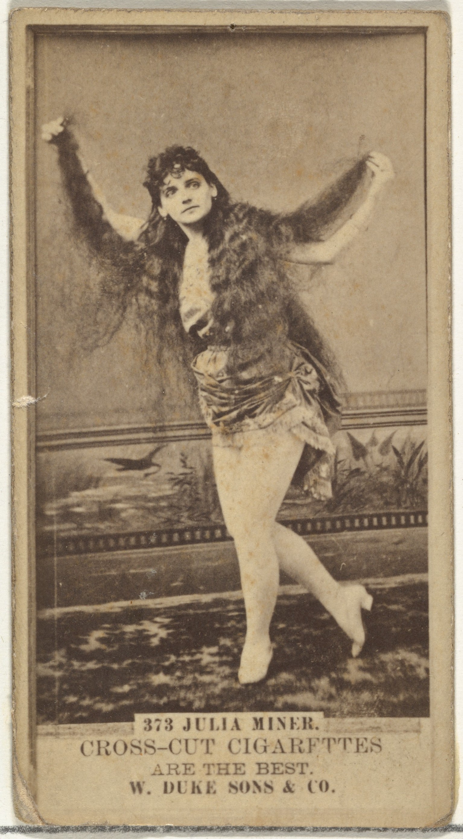 Julia Miner Vintage Cigarette Card Portrait
