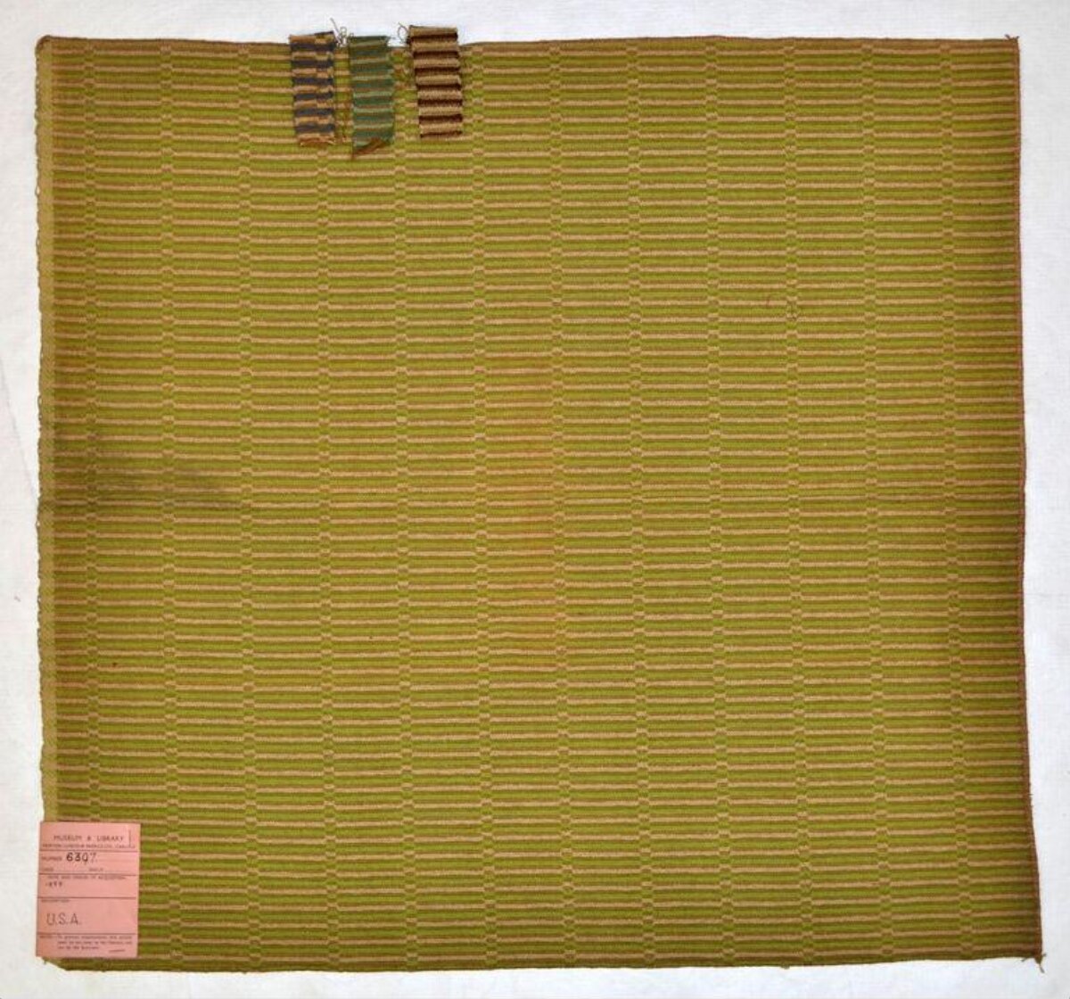 Vintage American Woven Fabric Sample