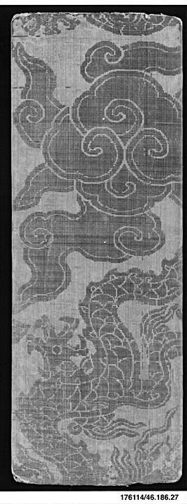 Ancient Chinese Cloud Dragon Textile Pattern