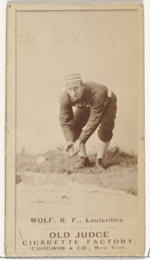 Old Judge R.F. Wolf Baseball Card