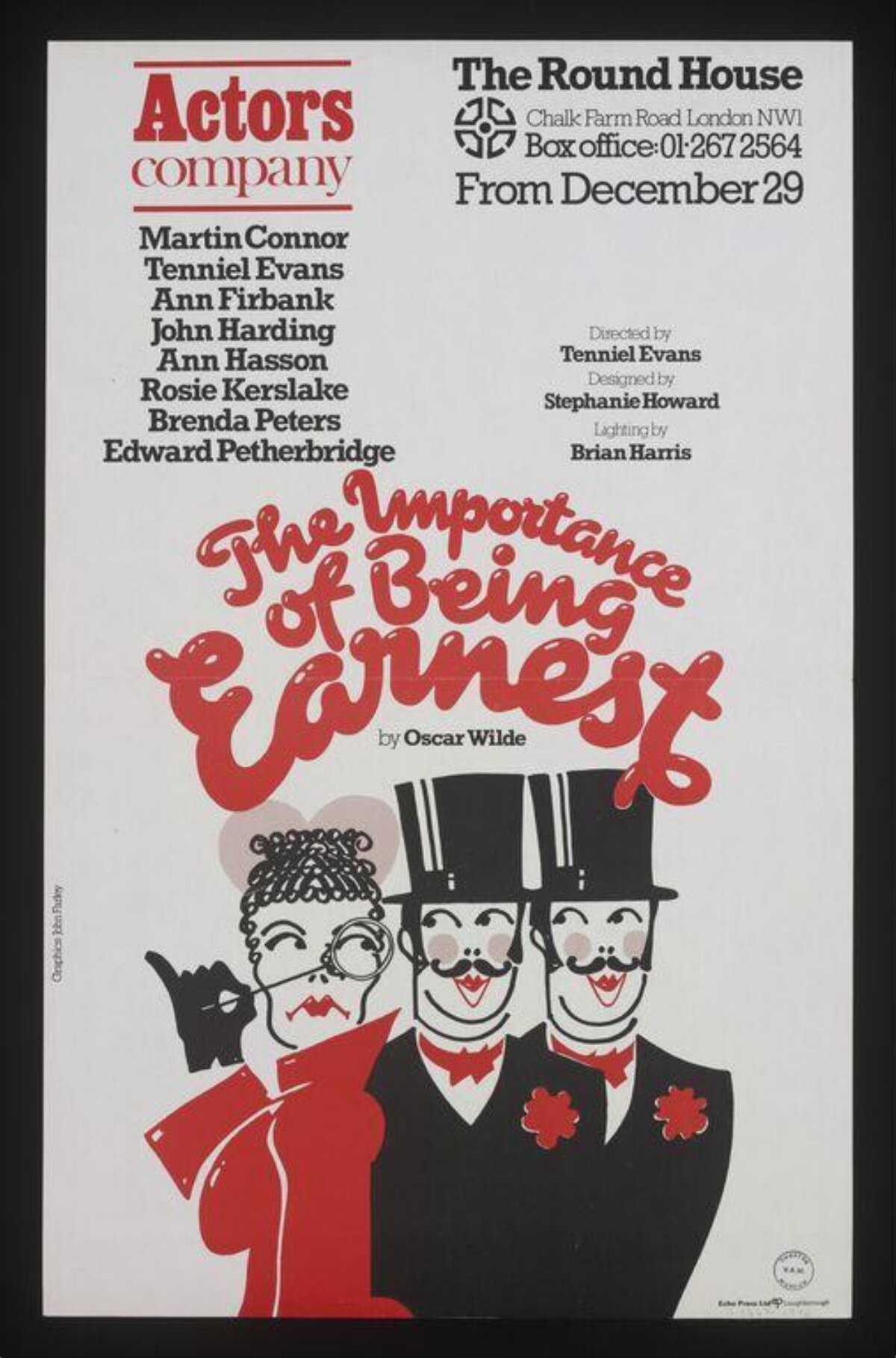 The Importance of Being Earnest Play Poster