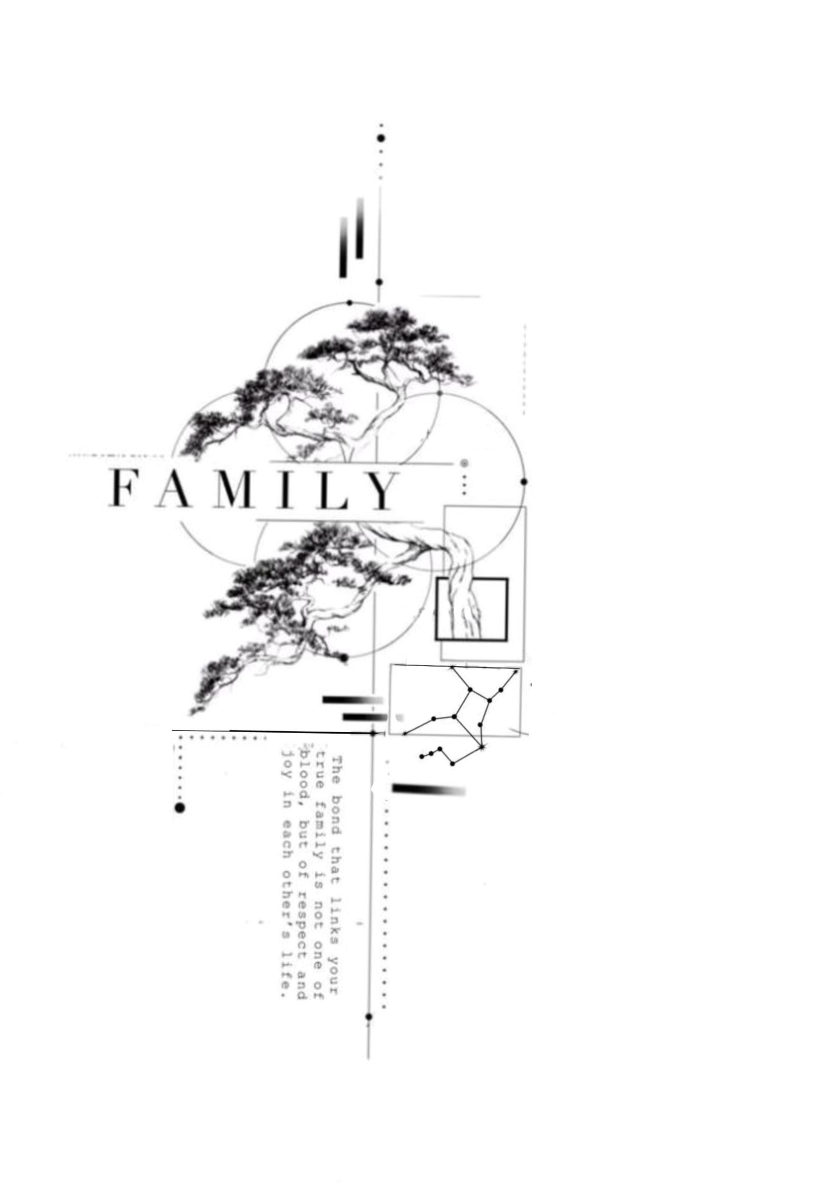 Minimalist Family Tree Art