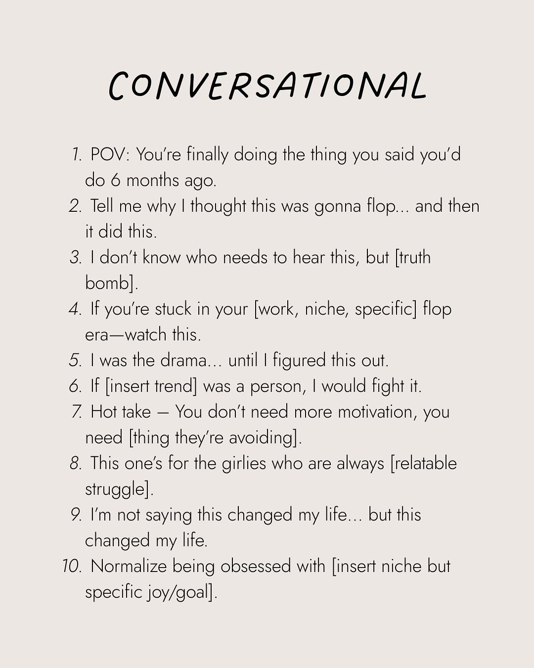 10 Conversational Content Hook Prompts
