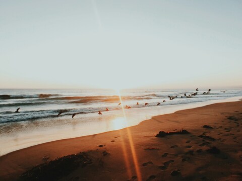 Sunset over Sandy Beach