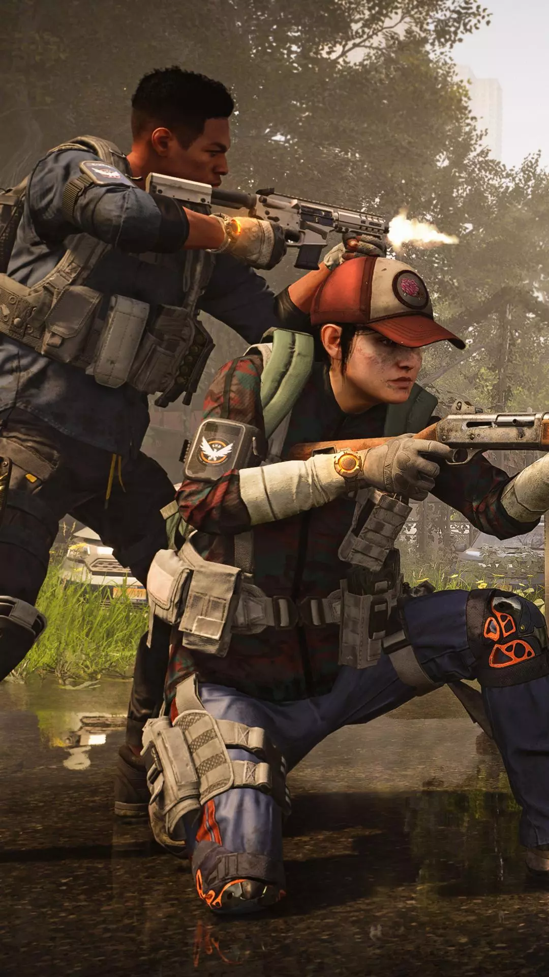Two Armed Agents in Combat