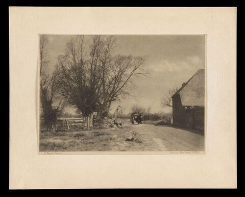 A Farm Road Rural Scene