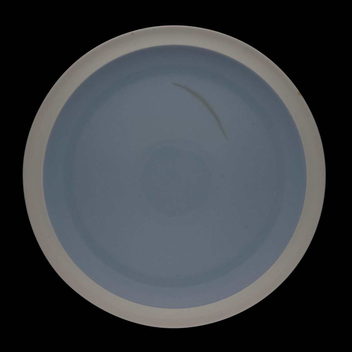 Light Blue Glazed Ceramic Plate