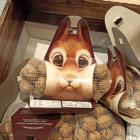 Funny Optical Illusion Squirrel Packaging