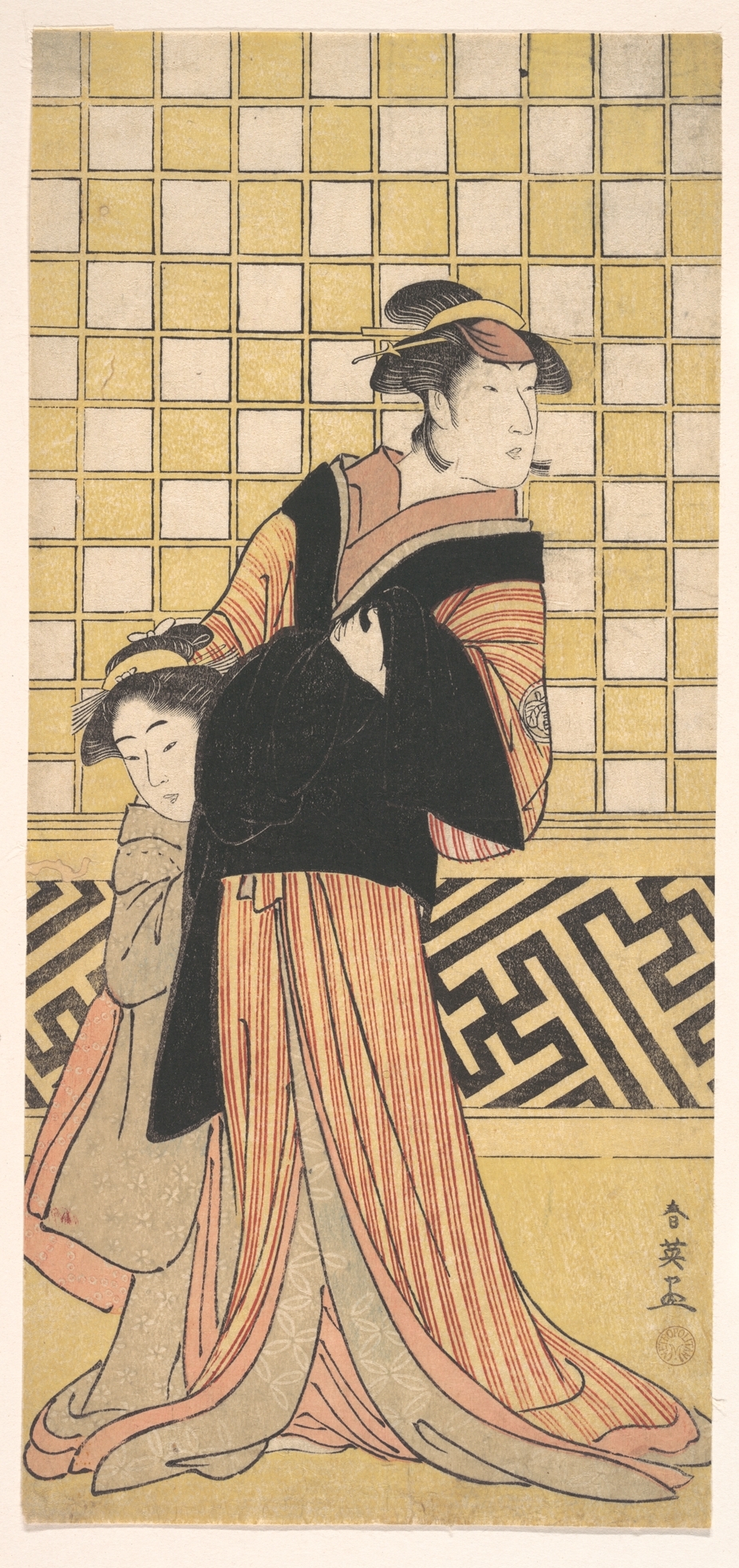 Japanese Ukiyo-e of Two Women