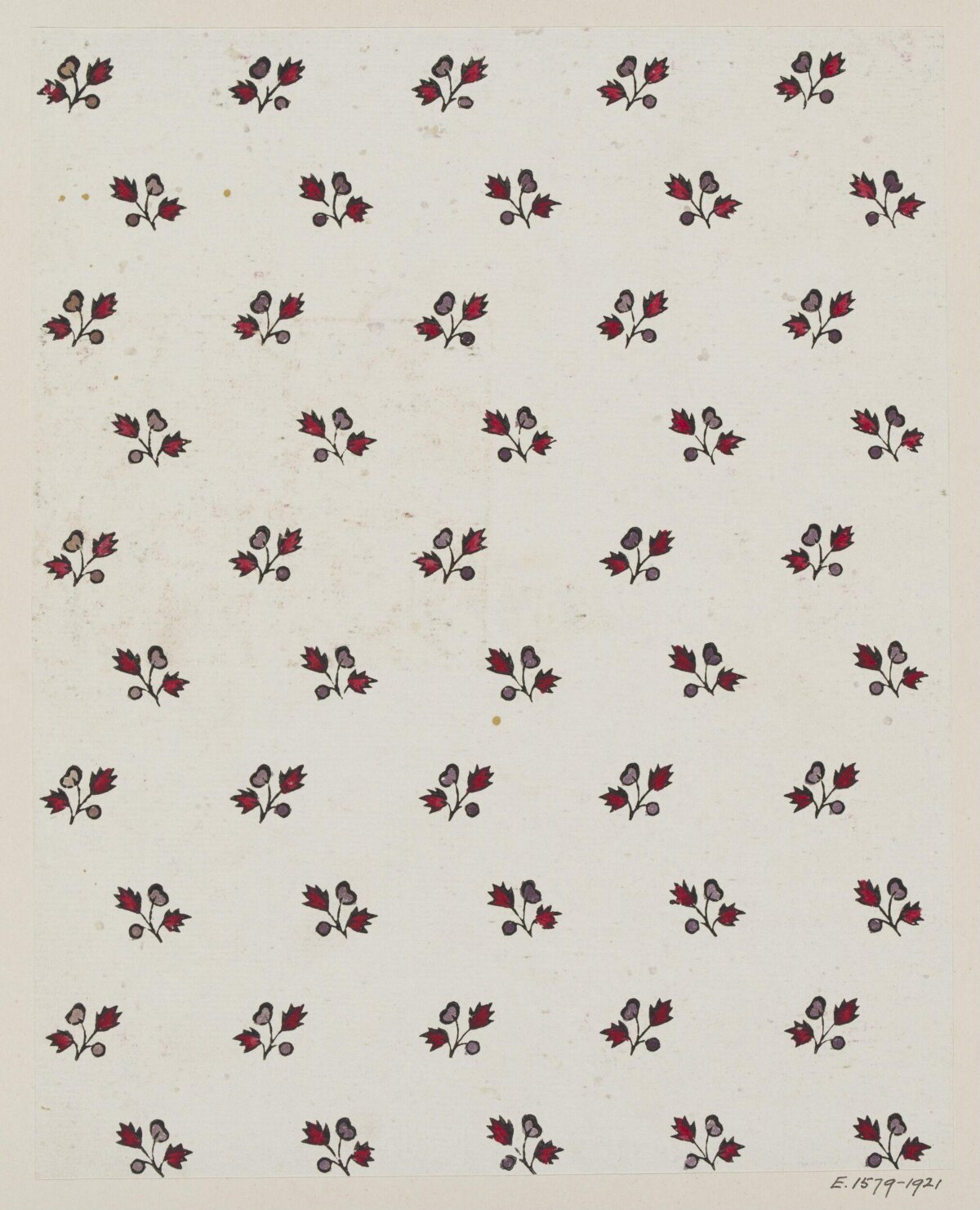 Repeated Small Bud Floral Pattern
