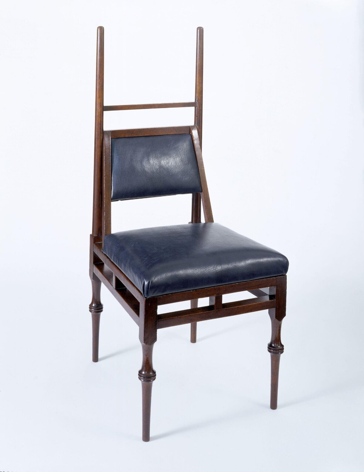 High Back Upholstered Wooden Chair