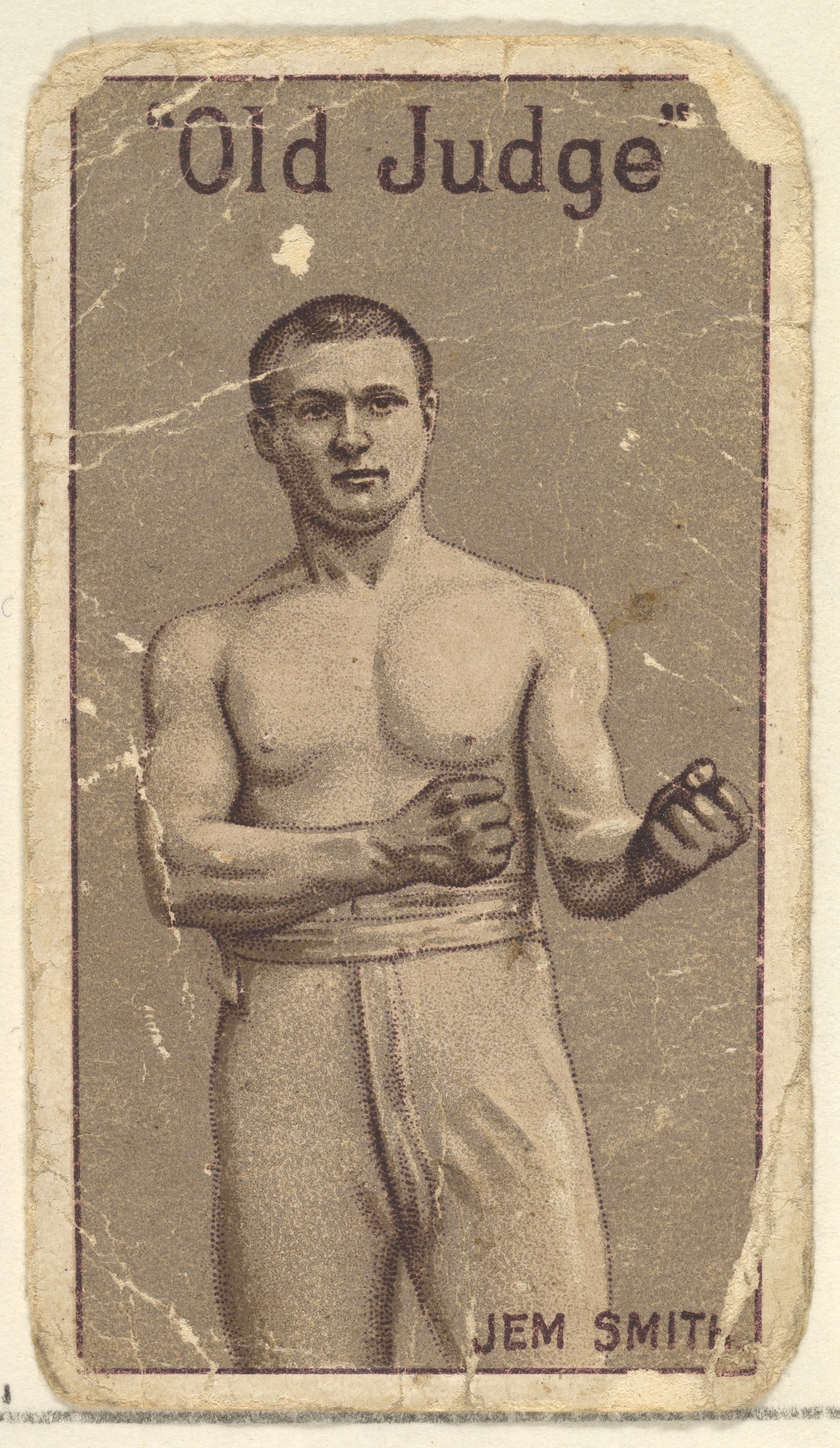 Old Judge Card of Boxer Jem Smith