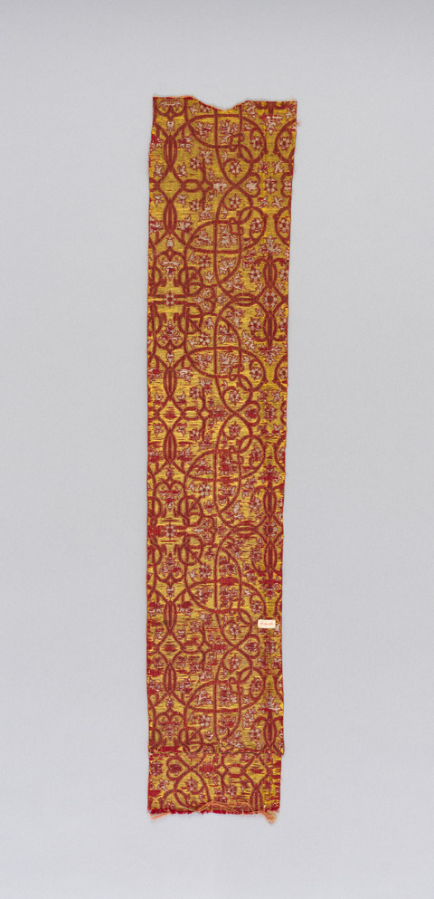 Antique Patterned Woven Textile Fragment