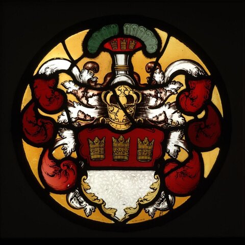 Stained Glass Medieval Coat of Arms