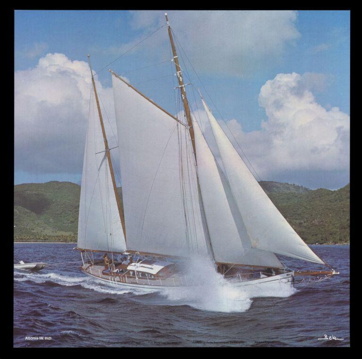 Alsonia Sailboat Sailing in West Indies