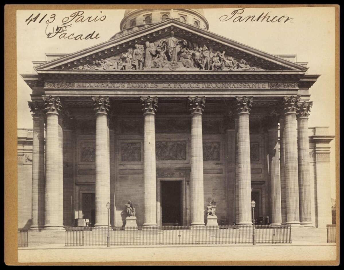 Paris Pantheon Facade