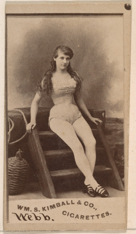 Vintage Cigarette Card Actress Webb Portrait