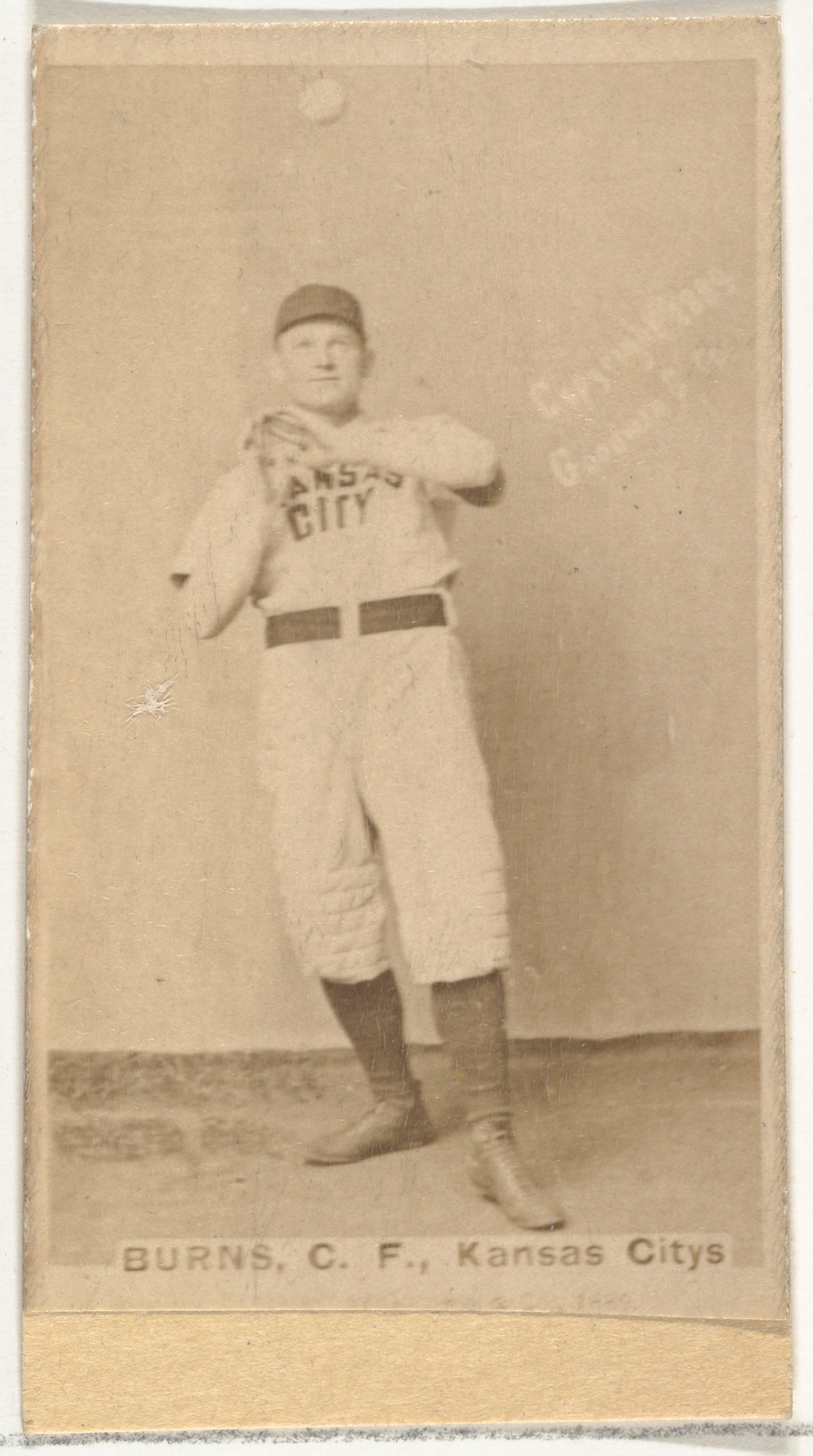 Vintage Burns Kansas City Baseball Card