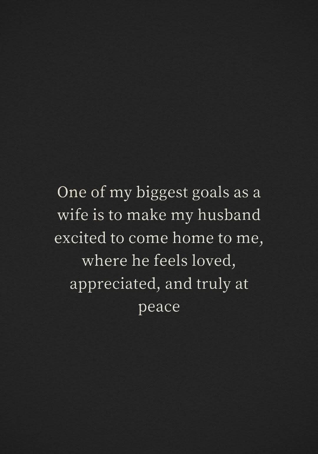 Wife's Marriage Goal Quote