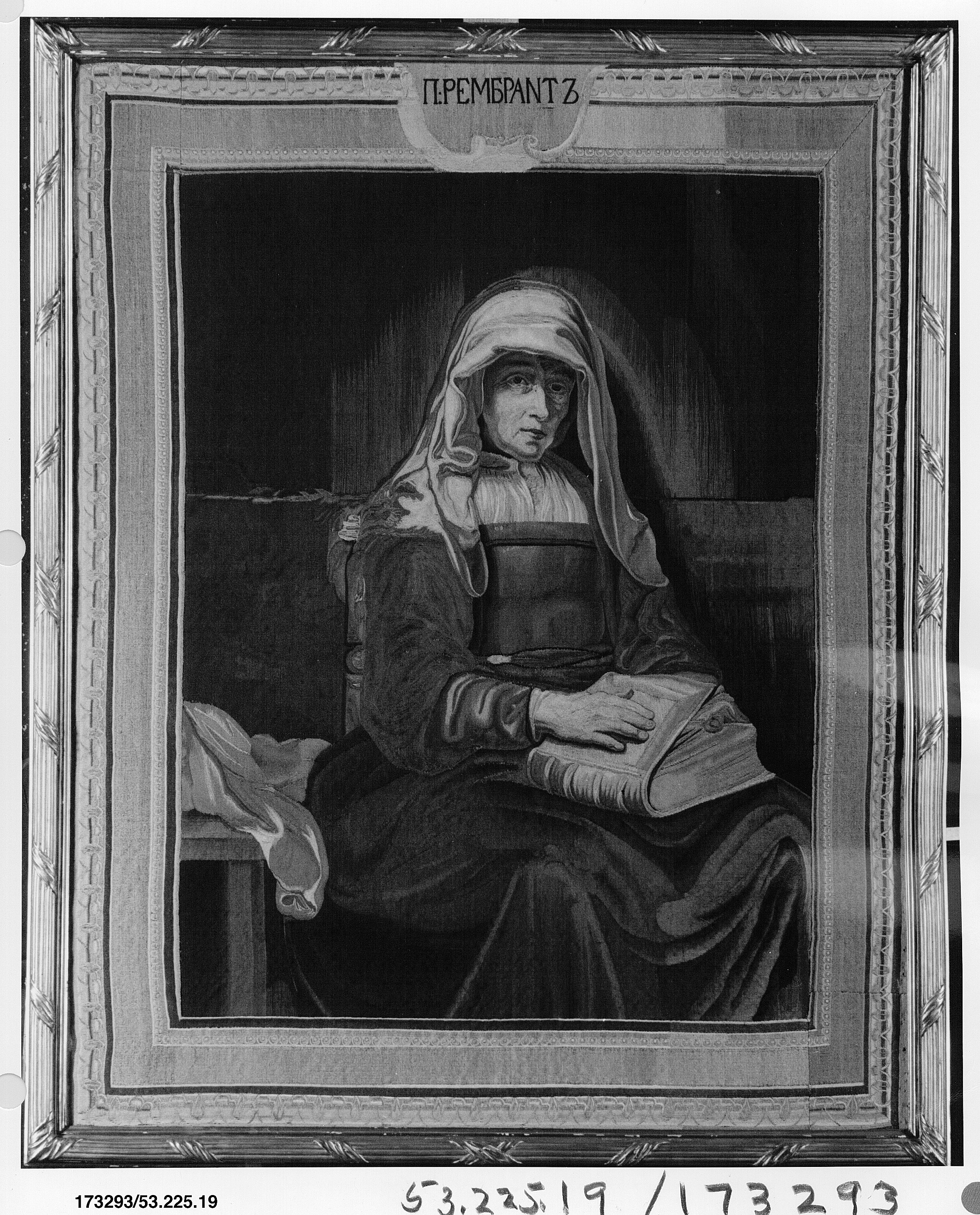 Portrait of Seated Woman with Open Book