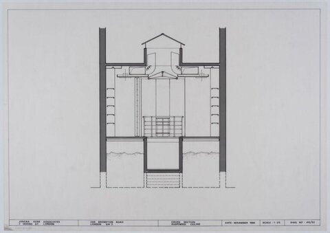 Suspended Ceiling Architectural Cross Section Drawing