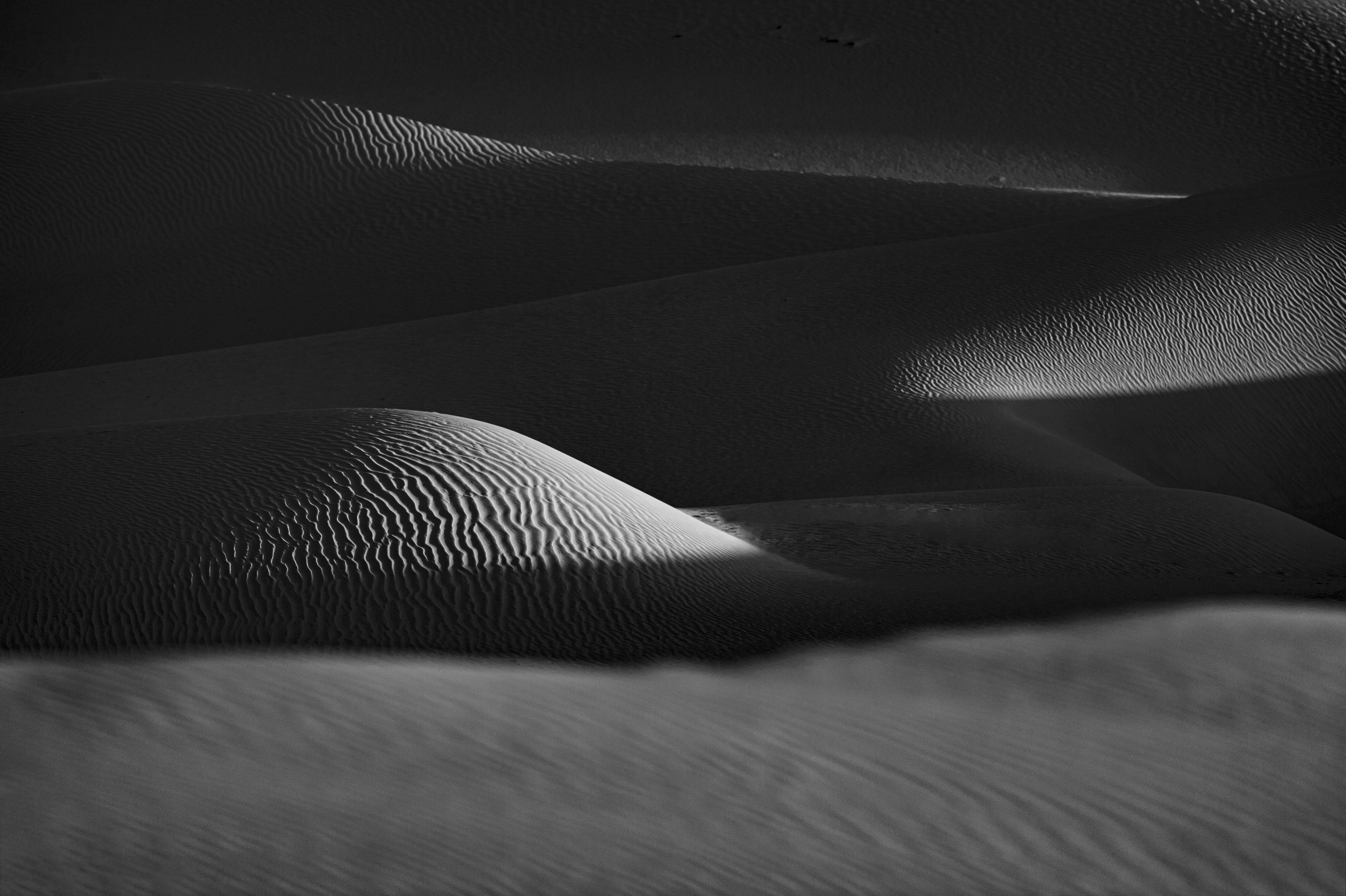 Black and White Sand Dunes