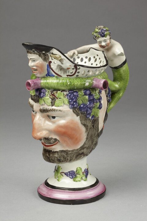 Ceramic Bacchus Head Pitcher
