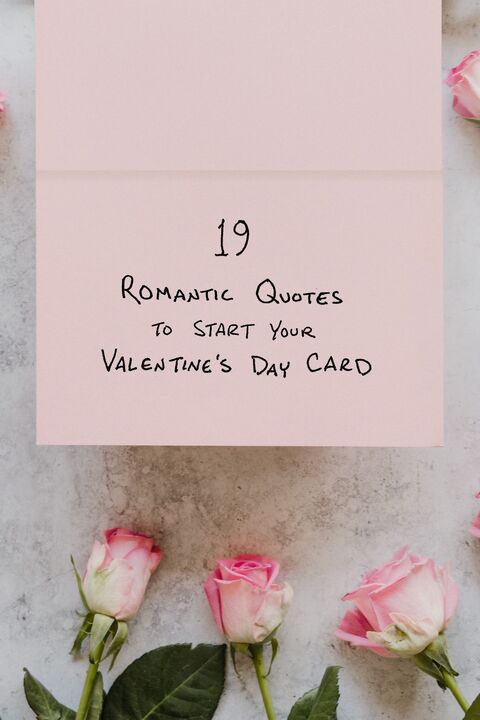 19 Romantic Quotes for Valentine's Day Card