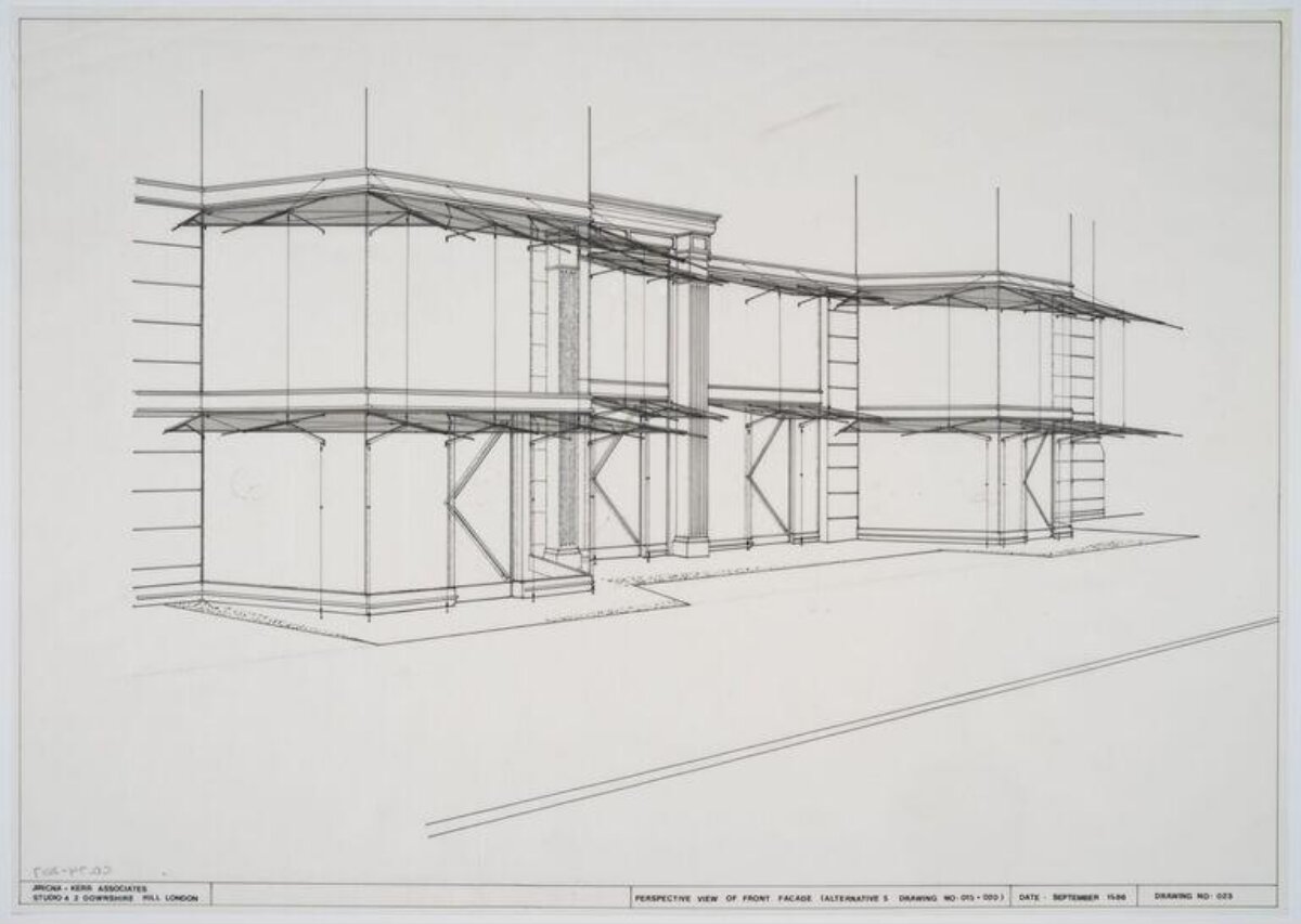 Architectural Drawing of Building Facade