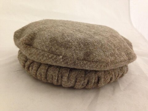 Brown Wool Flat Cap