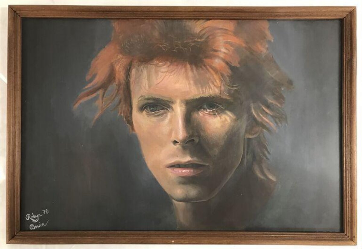 Framed Portrait of David Bowie